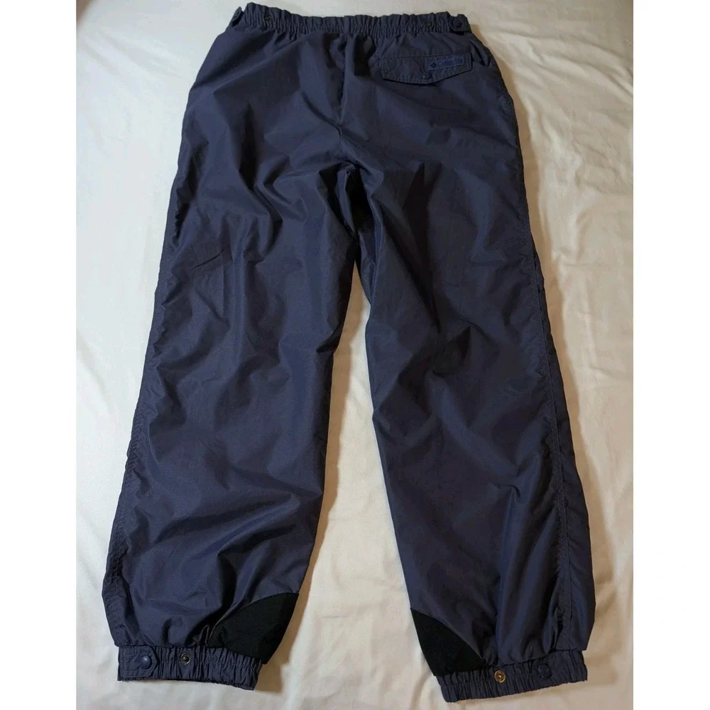 Columbia‎ Nylon Powder Snow Pants Retro Ski Snowboard Navy Blue Men's Large VTG